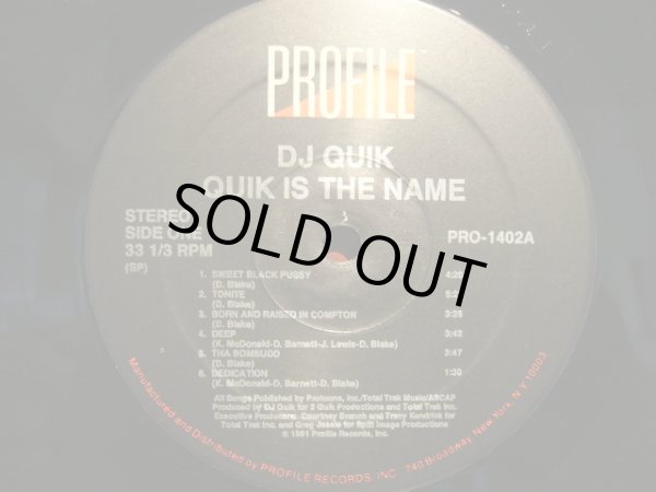 画像3: DJ QUIK / QUIK IS THE NAME (LP) (3)