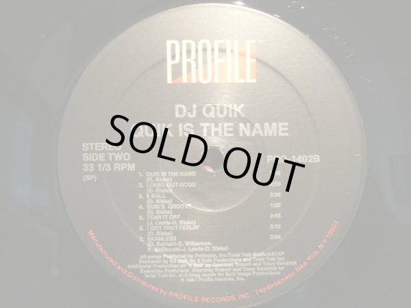 画像4: DJ QUIK / QUIK IS THE NAME (LP) (4)