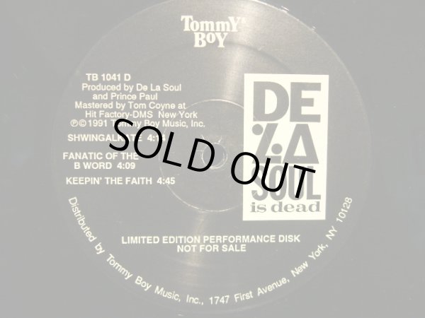 画像9: DE LA SOUL / DE LA SOUL IS DEAD (SPECIAL LIMITED EDITION) US-2LP (9)