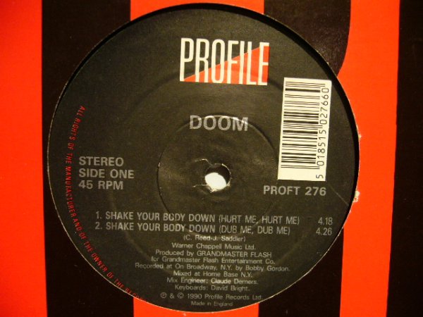 画像1: DOOM / SHAKE YOUR BOBY DOWN  (¥500) (1)