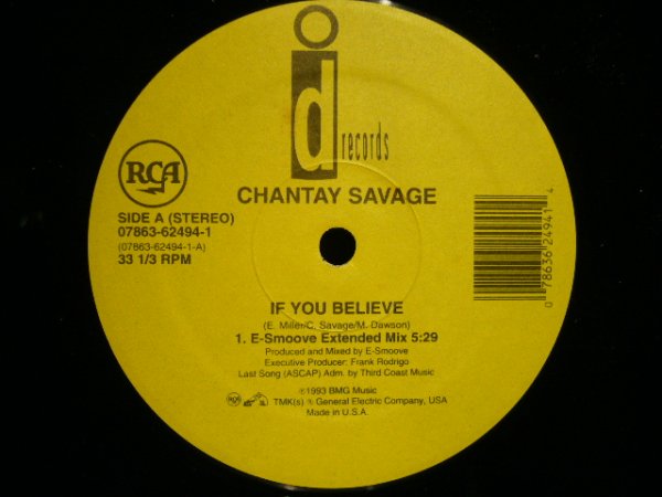 画像1: CHANTAY SAVAGE / IF YOU BELIEVE (1)