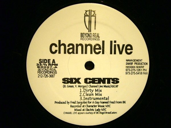 画像1: CHANNEL LIVE / SIX CENTS / LIVE 4 HIP HOP (1)