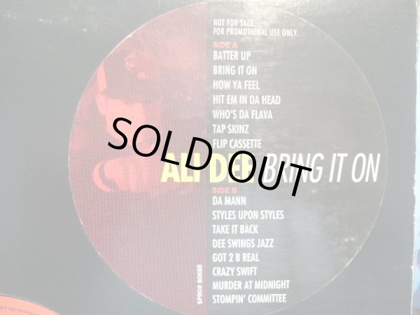 画像2: ALI DEE / BRING IT ON  (US-PROMO LP) (2)