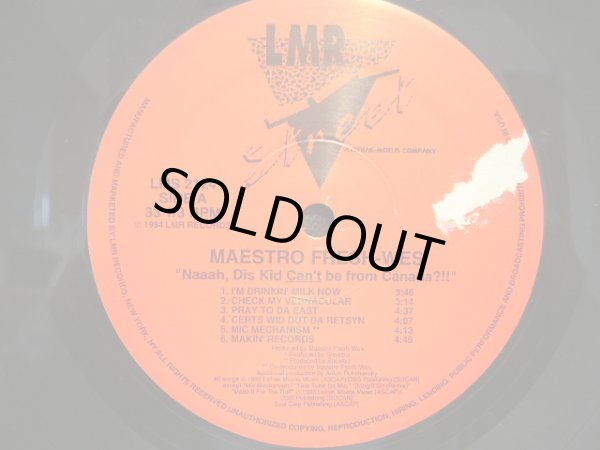 画像3: MAESTRO FRESH-WES / "Naaah, Dis Kid Can't Be From Canada?!!” (LP) (3)