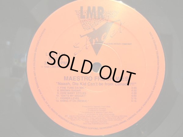 画像4: MAESTRO FRESH-WES / "Naaah, Dis Kid Can't Be From Canada?!!” (LP) (4)