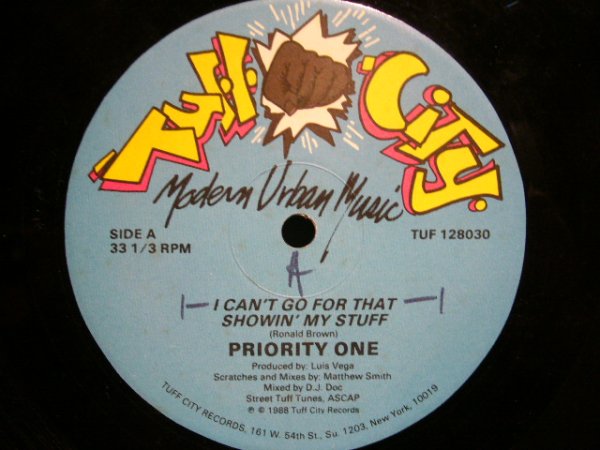 画像1: PRIORITY ONE / I CAN’T GO FOR THAT / SHOWIN’ MY STUFF (1)