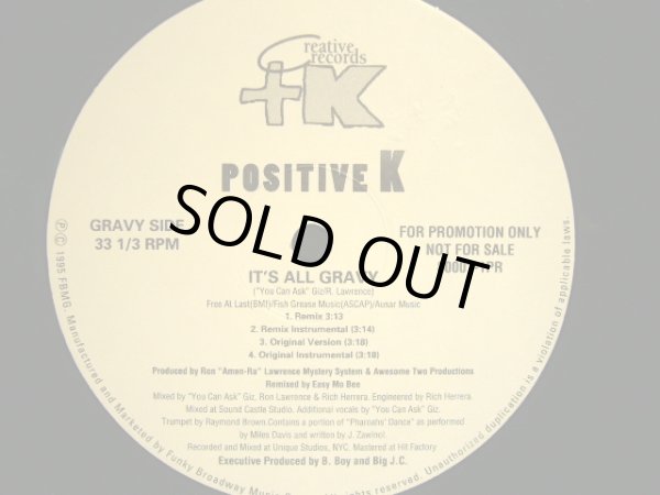 画像2: POSITIVE K / MR. JIGGLING / IT’S ALL GRAVY (2)