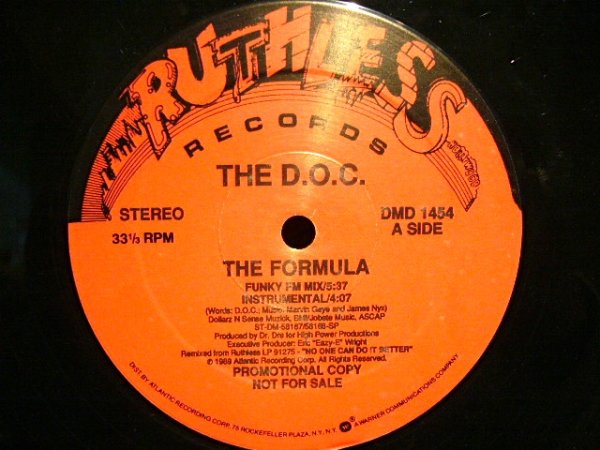 画像1: THE D.O.C. / THE FORMULA  (PROMO) (1)