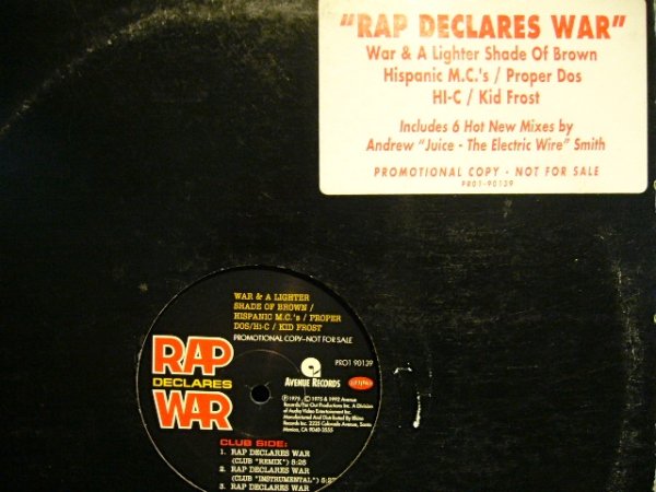 画像1: WAR & A LIGHTER SHADE OF BROWN, PROPER DOS, KID FROST, HI-C / RAP DECLARES WAR (1)