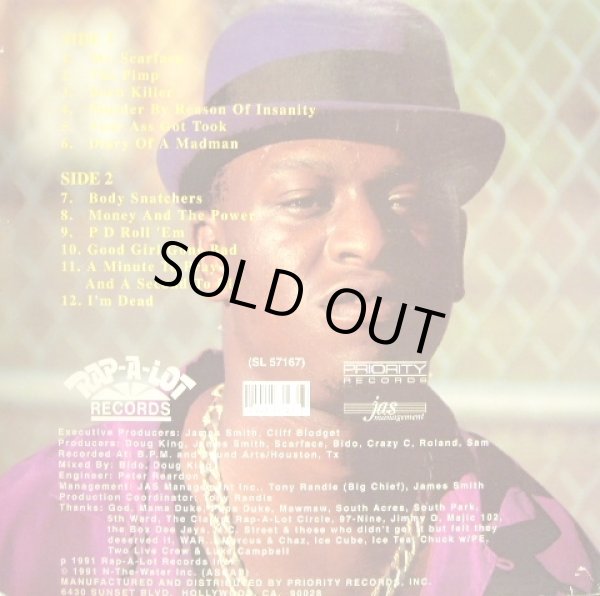 画像2: SCARFACE of the GETO BOYS / SCARFACE IS BACK  (LP) (2)