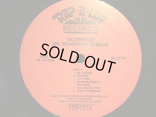 画像3: SCARFACE of the GETO BOYS / SCARFACE IS BACK  (LP) (3)