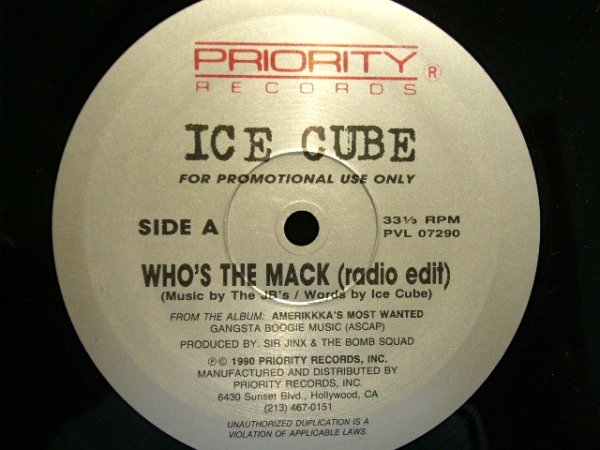 画像1: ICE CUBE / WHO’S THE MACK (US-PROMO) (1)