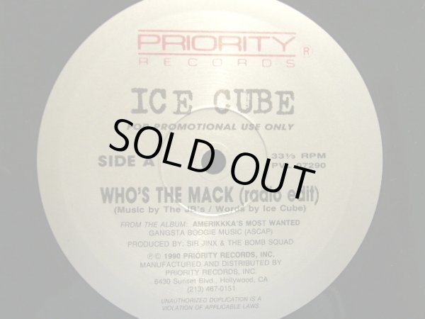 画像1: ICE CUBE / WHO’S THE MACK (US-PROMO) (1)