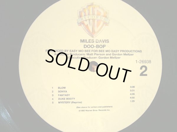 画像4: MILES DAVIS / DOO-BOP  (LP) (4)