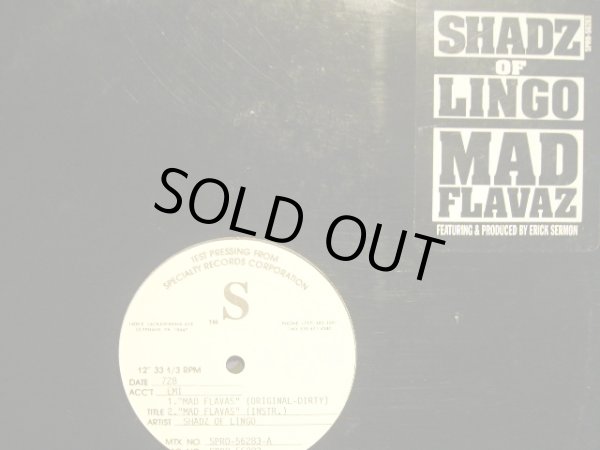 画像1: SHADZ OF LINGO / MAD FLAVAS (US-PROMO TESTPRESS) (1)