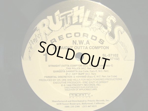 画像3: N.W.A / STRAIGHT OUTTA COMPTON  (US-LP) (3)