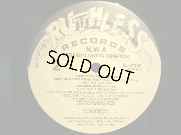 画像4: N.W.A / STRAIGHT OUTTA COMPTON  (US-LP) (4)