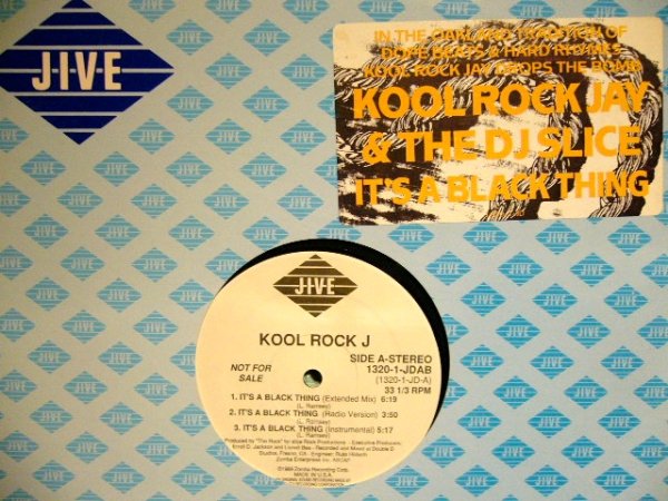 画像1: KOOL ROCK J & THE DJ SLICE / IT’S A BLACK THING / TOO HIGH  (US-PROMO) (1)