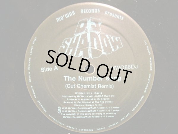 画像2: DJ SHADOW / THE NUMBER SONG (CUT CHEMIST REMIX) (2)