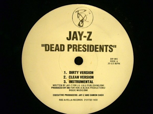 画像1:  JAY-Z / DEAD PRESIDENTS / JAY-Z'S LISTENING PARTY  (US-PROMO) (1)