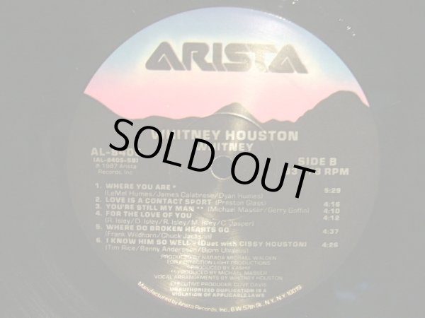 画像5: WHITNEY HOUSTON / WHITNEY  (US-LP) (5)