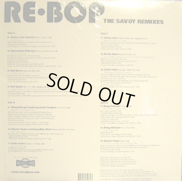 画像2: V.A. / RE-BOP THE SAVOY REMIXES  (2LP) (2)