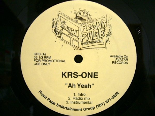 画像1: KRS-ONE / AH YEAH  (US-PROMO) (1)