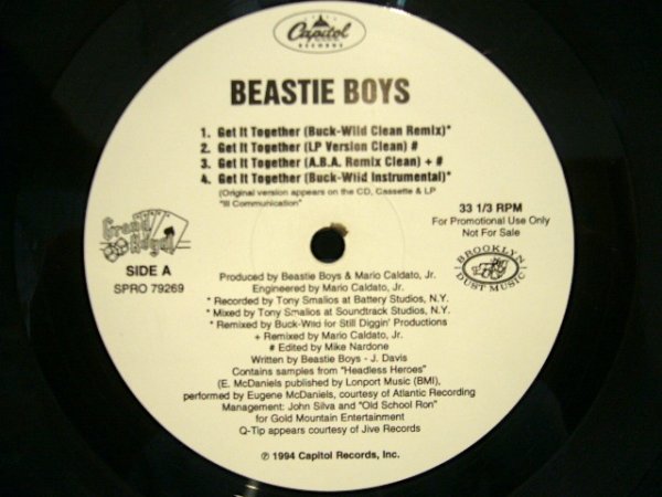 画像1: BEASTIE BOYS / GET IT TOGETHER (US PROMO-REMIXES) (1)