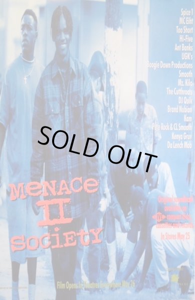 画像1: MENACE II SOCIETY / US ORIGINAL MOVIE AND AUDIO PROMO POSTER 38x24 inches (97cm x 61cm) (1)