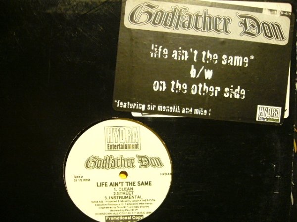 画像1: GODFATHER DON / LIFE AIN'T THE SAME  (US-PROMO) (1)