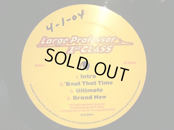 画像3: LARGE PROFESSOR / 1ST CLASS (US-2LP) (3)
