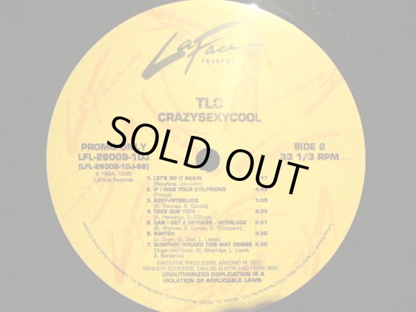 画像2: TLC / CRAZYSEXYCOOL  (US-PROMO LP) (2)