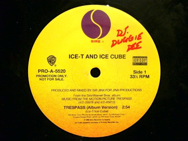 画像1: ICE-T AND ICE CUBE / TRESPASS  (US-PROMO) (1)