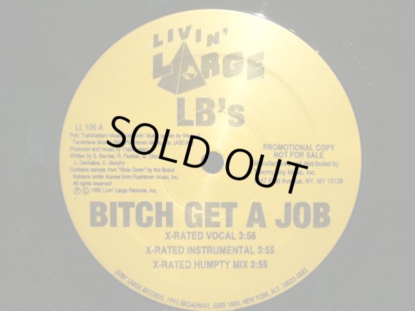 画像2: LB's / BITCH GET A JOB  (US-PROMO) (2)
