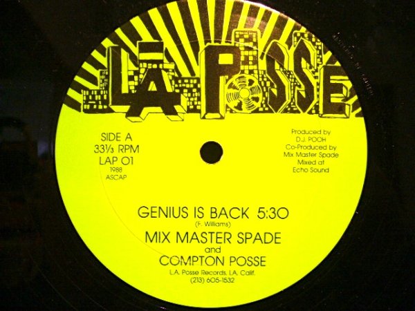 画像1: MIX MASTER SPADE AND COMPTON POSSE /  GENIUS IS BACK (1)