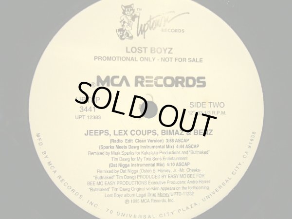 画像1: LOST BOYZ ‎/ JEEPS, LEX COUPS, BIMAZ & BENZ (REMIX)  (US-PROMO) (1)