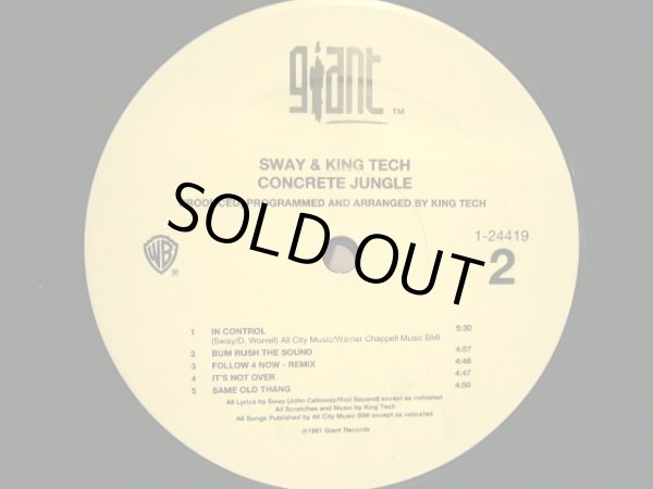 画像4: SWAY & KING TECH / CONCRETE JUNGLE  (US-LP) (4)