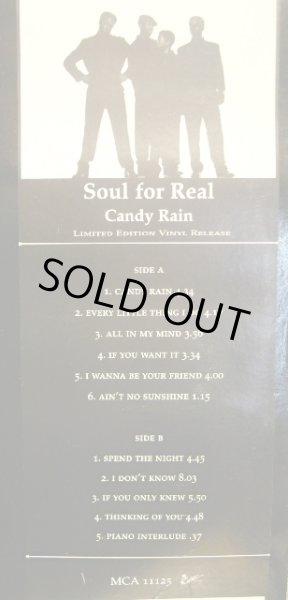 画像3: SOUL FOR REAL / CANDY RAIN  (UK-LP  LIMITED EDITION ) (3)