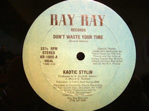 画像1: KAOTIC STYLIN ‎/ DON'T WASTE YOUR TIME (1)