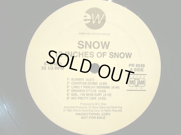 画像2: SNOW / 12 INCHES OF SNOW (THE ALBUM)  (US PROMO-LP) (2)