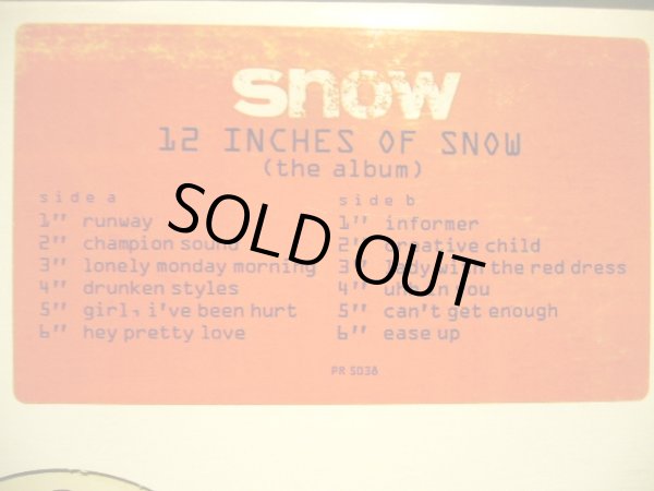 画像4: SNOW / 12 INCHES OF SNOW (THE ALBUM)  (US PROMO-LP) (4)