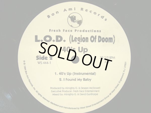画像2: L.O.D. (Legion Of Doom) ‎/ 40'S UP / I FOUND MY BABY (2)