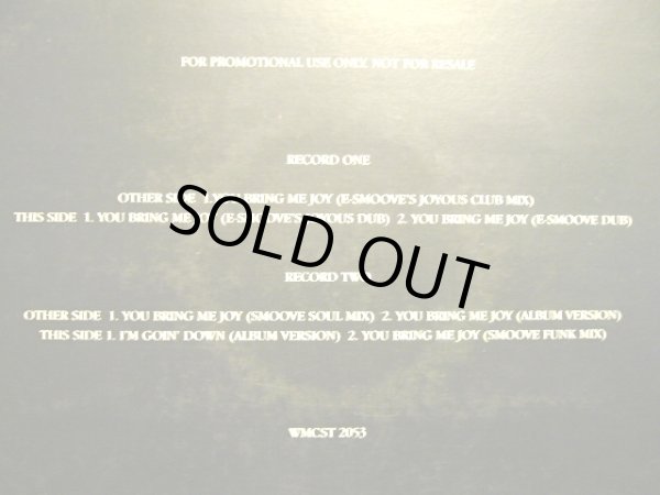 画像2: MARY J. BLIGE ‎/ YOU BRING ME JOY  (UK-PROMO 2×12") (2)