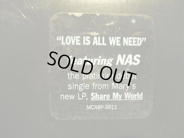 画像2: MARY J. BLIGE / LOVE IS ALL WE NEED  (US-PROMO) (2)