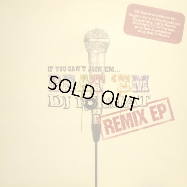 画像1: DJ FORMAT ‎/ IF YOU CAN'T JOIN 'EM... BEAT 'EM  (REMIX EP) (1)