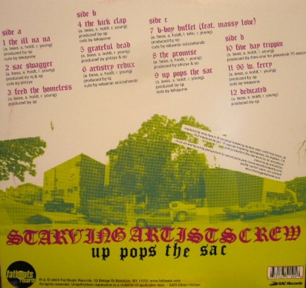 画像2: STARVING ARTISTS CREW / UP POPS THE SAC  (US-2LP) (2)