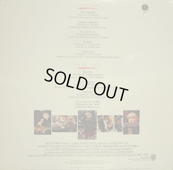 画像2: MADONNA ‎/ WHO'S THAT GIRL (ORIGINAL MOTION PICTURE SOUNDTRACK) (2)