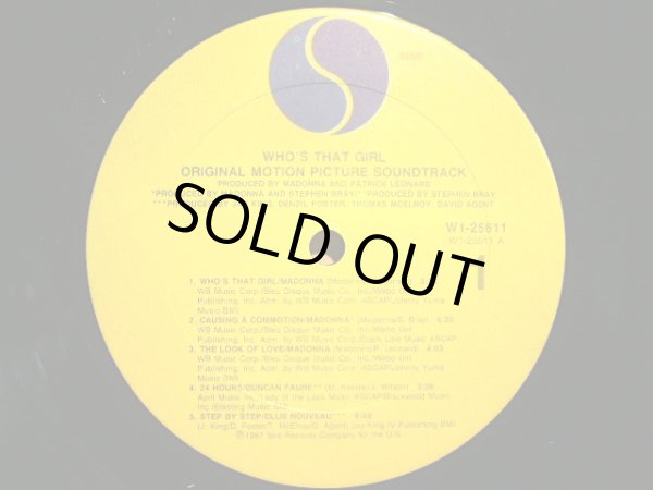 画像3: MADONNA ‎/ WHO'S THAT GIRL (ORIGINAL MOTION PICTURE SOUNDTRACK) (3)