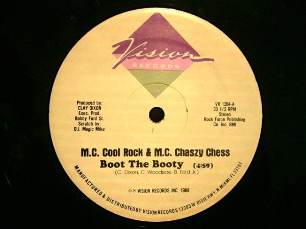 画像1: M.C. COOL ROCK & M.C. CHASZY CHESS /  BOOT THE BOOTY (1)