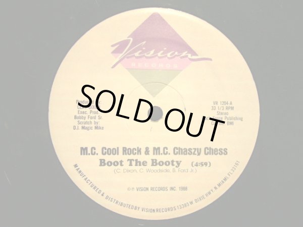 画像1: M.C. COOL ROCK & M.C. CHASZY CHESS /  BOOT THE BOOTY (1)